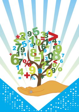 Abstract accountancy tree clipart