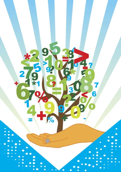 Abstract accountancy tree — Stock Vector