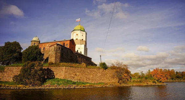 Vyborg Rusya Güneşli Bir Günde Olav Kulesi Vyborg Kalesi — Stok fotoğraf