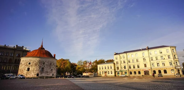 Vyborg Rusia Octubre 2016 Edificios Antiguos Vyborg Rusia Vyborg Encuentra —  Fotos de Stock