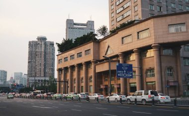 Chengdu, Çin - 4 Ekim 2016. Çin 'in Chengdu şehrinin manzarası. Chengdu, Batı Çin 'in en kalabalık üç şehrinden biridir..