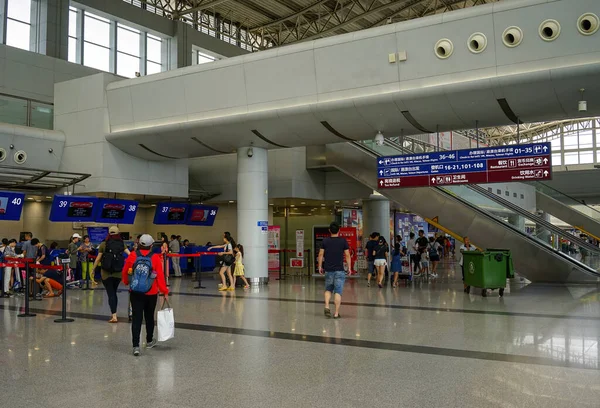 Chengdu China Agosto 2016 Interior Del Aeropuerto Chengdu Shuangliu Shuangliu — Foto de Stock