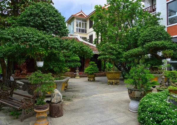 Tradiční Zahrada Starého Domu Hoi Ancient Town Vietnam — Stock fotografie