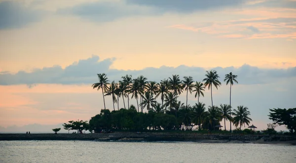 Krásný Přímořský Plášť Při Západu Slunce Gili Air Lombok Island — Stock fotografie