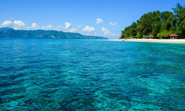 Bellissimo Paesaggio Marino Estate Sulle Isole Gili Indonesia Gili Conosciuta — Foto Stock