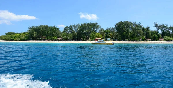 Лето Индонезийских Островах Гили Gili Известен Своими Красивыми Пляжами Белым — стоковое фото