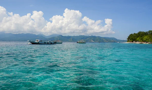 Beau Paysage Marin Été Sur Les Îles Gili Indonésie Gili — Photo