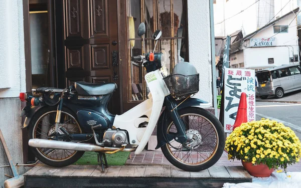 Gunma Japan November 2019 Oldtimer Honda Motorrad Auf Der Straße — Stockfoto