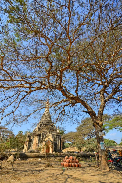 Bagan Mianmar Fevereiro 2017 Antigo Templo Budista Bagan Mianmar Estima — Fotografia de Stock