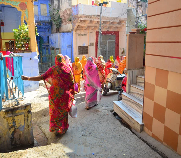 Jodhpur India Nov 2017 Indigenous Women Old Part Jodhpur India — Stock Photo, Image