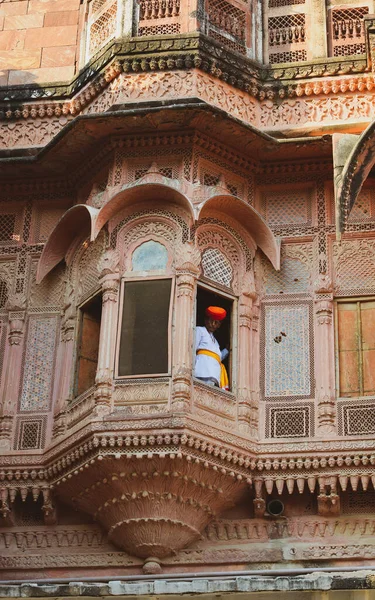 Jodhpur Indie Listopada 2017 Architektura Starożytnego Fortu Mehrangarh Jodhpur Indiach — Zdjęcie stockowe