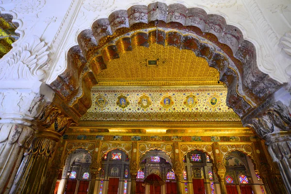 Jodhpur Indien Nov 2017 Interiör Mehrangarh Museum Jodhpur Indien Komplexet — Stockfoto