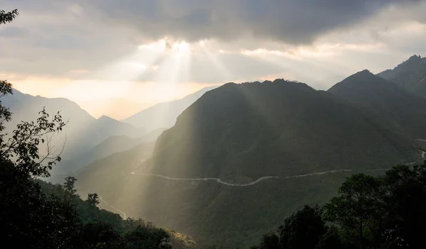 Berglandschap Van Sapa Noordwest Vietnam Sapa Een Ongelooflijk Pittoresk Stadje — Stockfoto