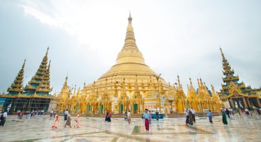 Shwedagon pagoda in Yangon, Myanmar