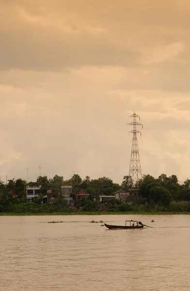 Scena rurale nel Delta del Mekong — Foto Stock