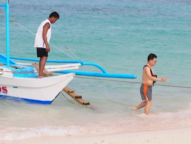 Beyaz plaj, Boracay Adası, Filipinler
