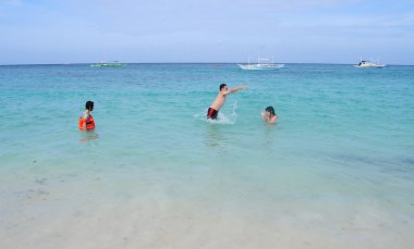 Beyaz plaj, Boracay Adası, Filipinler