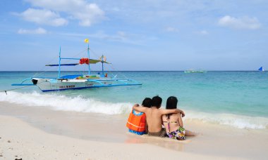 Beyaz plaj, Boracay Adası, Filipinler