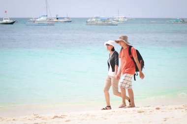 Beyaz plaj, Boracay Adası, Filipinler