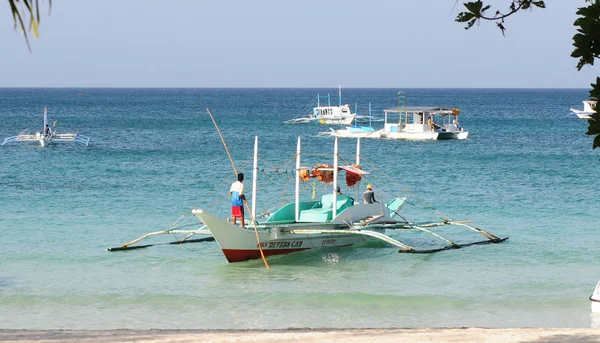 Λευκή παραλία, νησί Boracay, Φιλιππίνες — Φωτογραφία Αρχείου