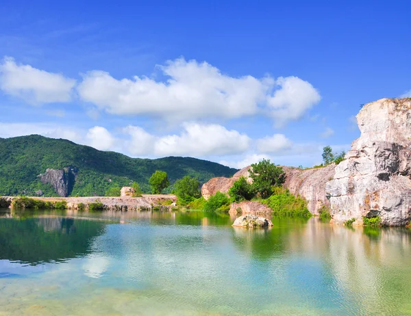 Mountain lake in Chau Doc town — Stock Photo, Image