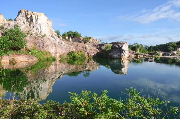 Mountain lake in Chau Doc town — Stock Photo, Image