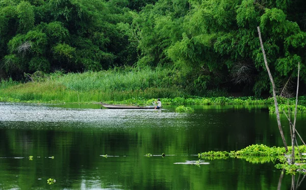 Mountain lake in Chau Doc town — Stock Photo, Image