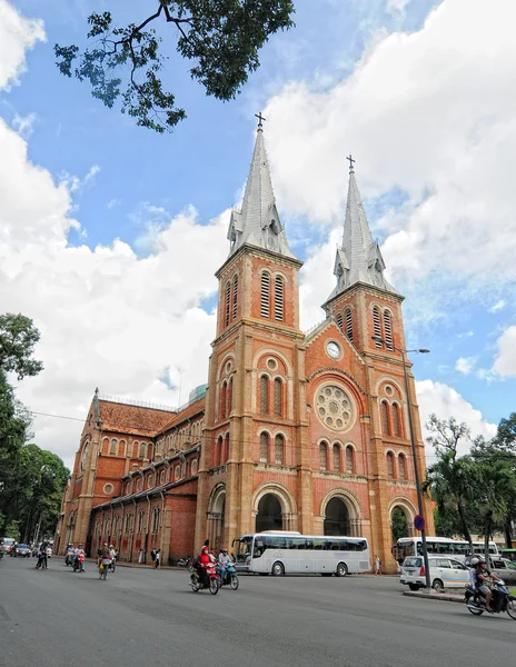 Notre Dame cathedral in Saigon — Stock Photo, Image