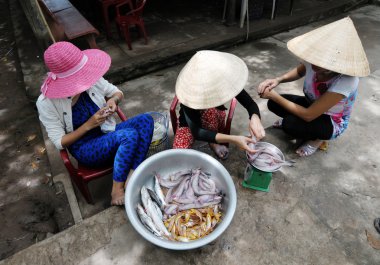 Saigon Vietnamca satıcılar ömrünü