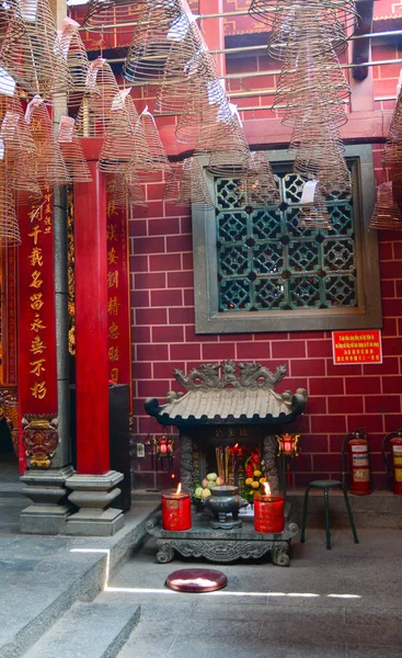Interior do templo chinês — Fotografia de Stock
