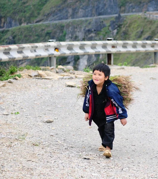 Etnische Hmong kinderen in Sapa, Vietnam — Stockfoto