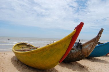 renkli balıkçı tekneleri