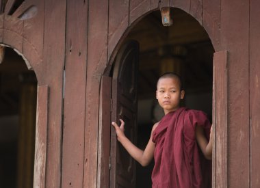 Mandalay Birmanya Budist acemi
