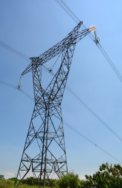 Electric power lines clipart