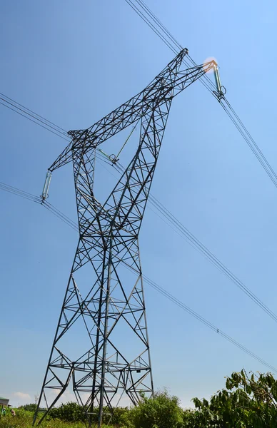 Electric power lines — Stock Photo, Image