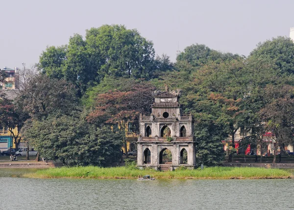 Hoan kiem meer, hanoiHonduras'ta yapılmış örme küçük taşıma çantası — Stockfoto