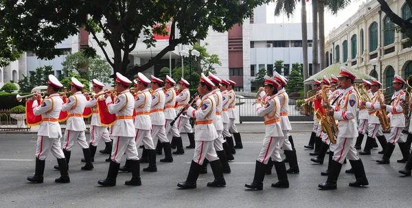 Orquestra de polícia em Hanói — Fotografia de Stock