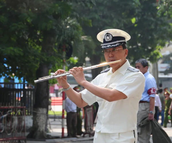 Orchestre de police en Hanoi — Photo