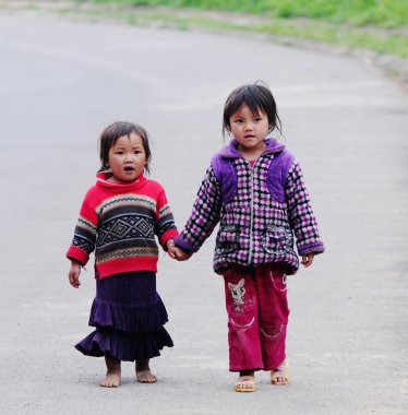 Etnik Hmong çocuk Sapa, Vietnam