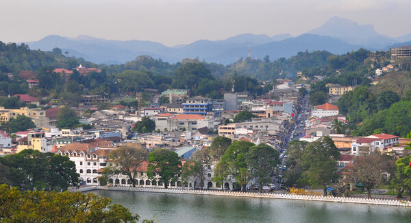 View on Kandy City, Sri Lanka