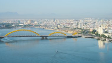 Da Nang şehir merkezinin görünümü