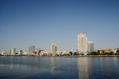 Da Nang şehir merkezinin görünümü