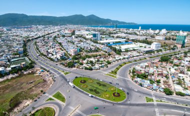 Da Nang şehir merkezinin görünümü