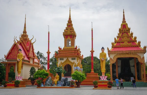 De Khmer tempel in Mekong Delta, Vietnam — Stockfoto