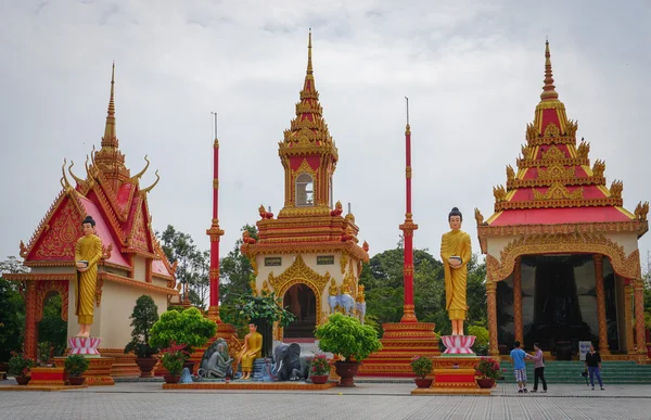 Khmerski świątyni w Mekong Delta, Wietnam — Zdjęcie stockowe