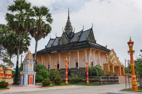 Khmerski świątyni w Mekong Delta, Wietnam — Zdjęcie stockowe