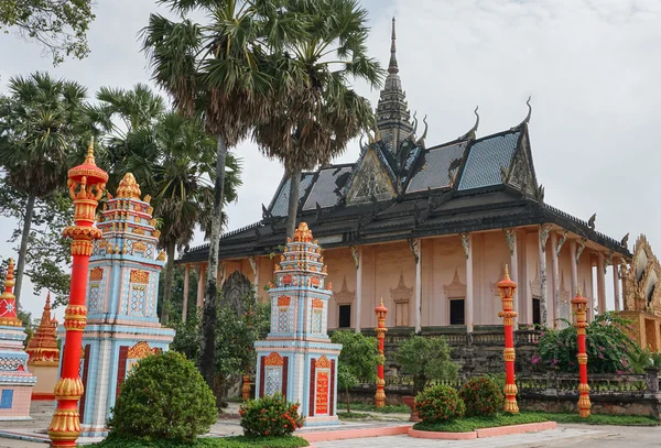 Χμερικό ναό στο Δέλτα του Μεκόνγκ, Βιετνάμ — Φωτογραφία Αρχείου