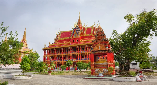 Khmerský chrám v Mekong Delta, Vietnam — Stock fotografie