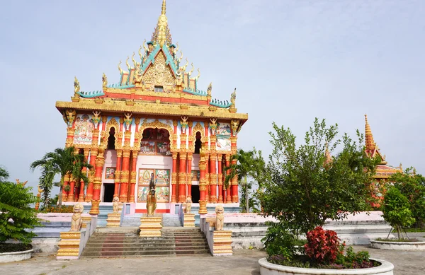 Khmerský chrám v Mekong Delta, Vietnam — Stock fotografie