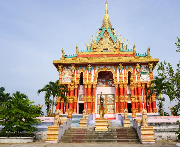 Khmerský chrám v Mekong Delta, Vietnam — Stock fotografie